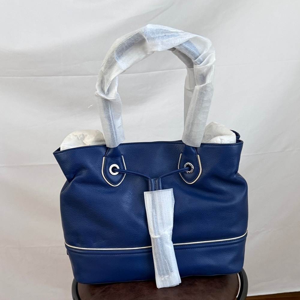 Cole Haan Navy Blue Satchel
